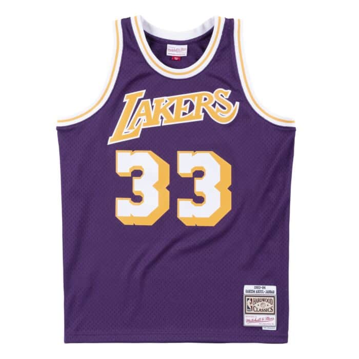 Los Angeles Lakers - Kareem Abdul-Jabbar 1983 Away Swingman Jersey