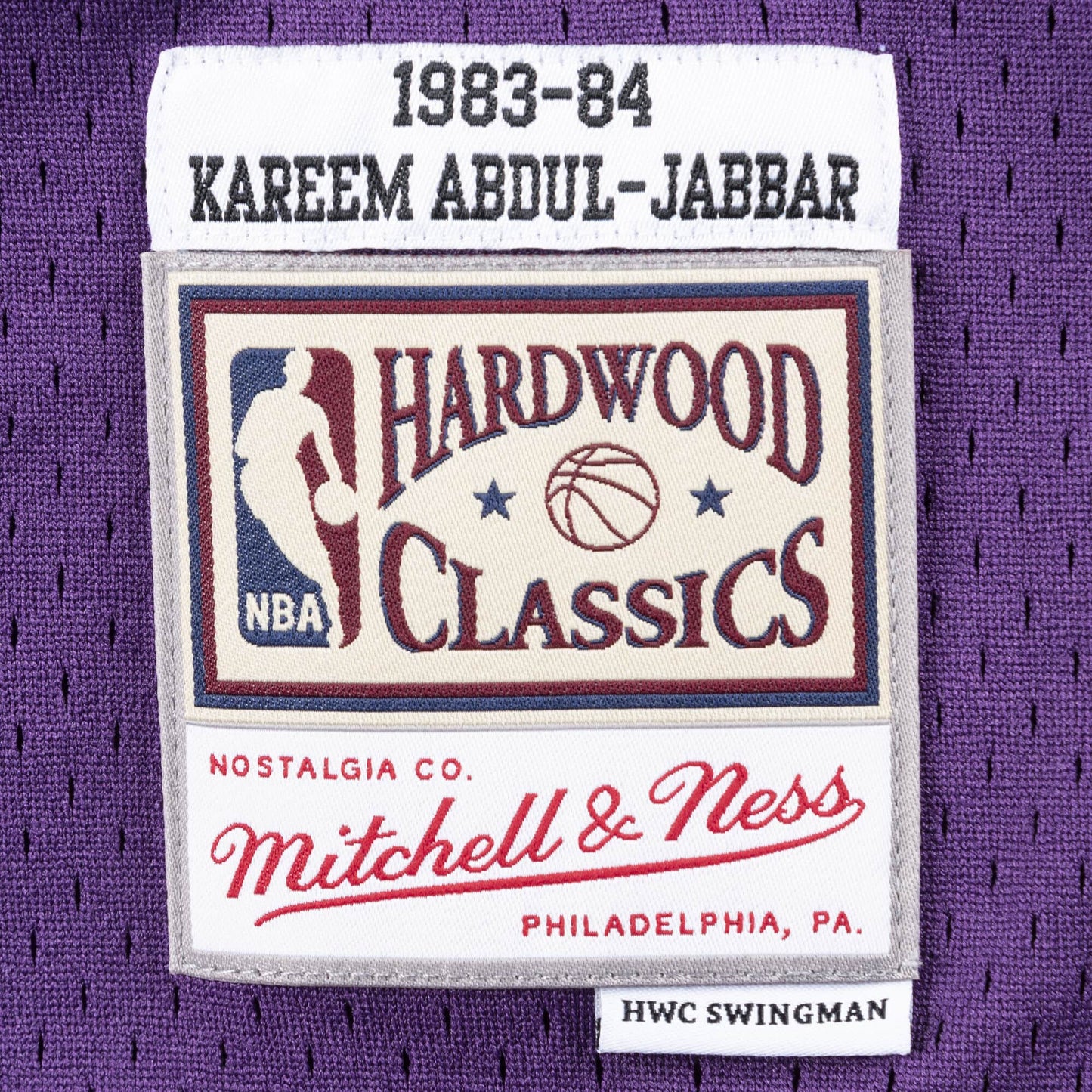 Los Angeles Lakers - Kareem Abdul-Jabbar 1983 Away Swingman Jersey