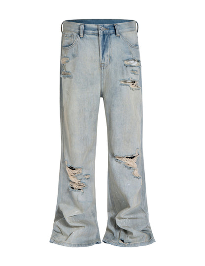 UNDEVELOPED Stone Destruction Flare Denim