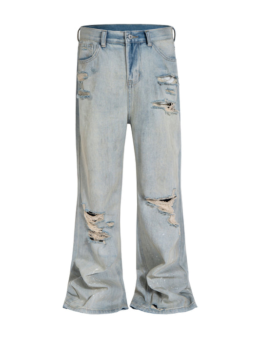 UNDEVELOPED Stone Destruction Flare Denim