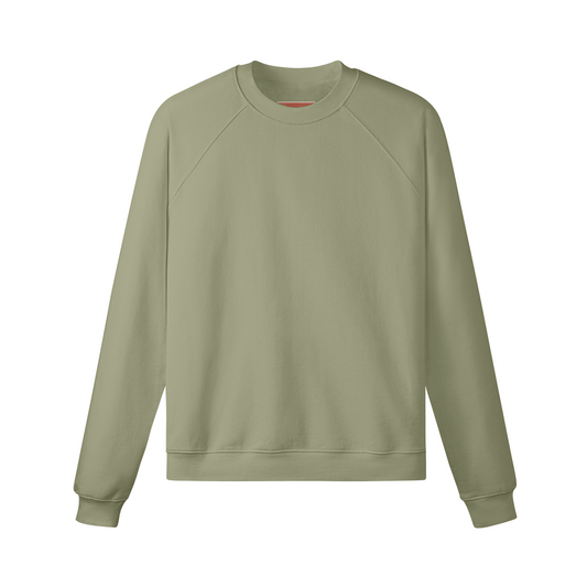 Luetti 1980 Raglan Fleece-lined Oversized Sweatshirt [Matcha Green] - Mann