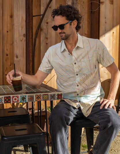 Baja Llama Sunburst Cream - Vagabond Button Up