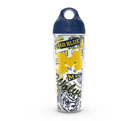 Michigan Wolverines - All Over Plastic Tumbler - Mann