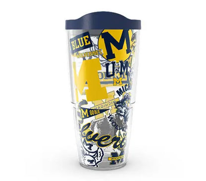 Michigan Wolverines - Tervis All Over Plastic Tumbler