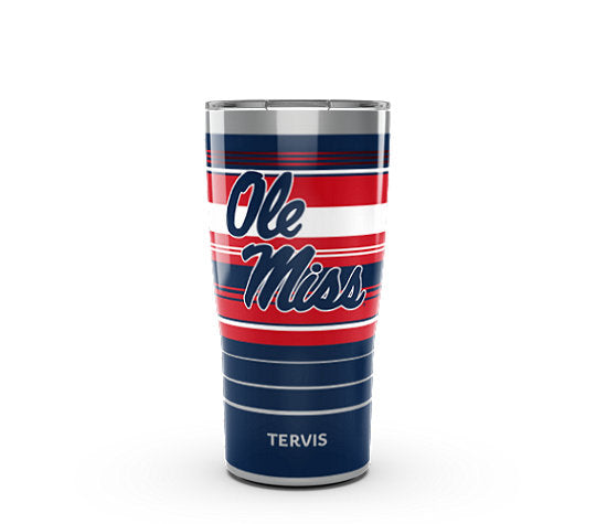 Ole Miss Rebels - Hype Stripes Stainless Steel Tumbler - Mann