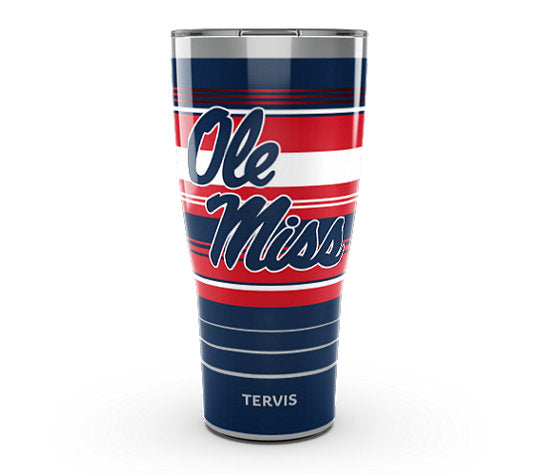 Ole Miss Rebels - Hype Stripes Stainless Steel Tumbler - Mann