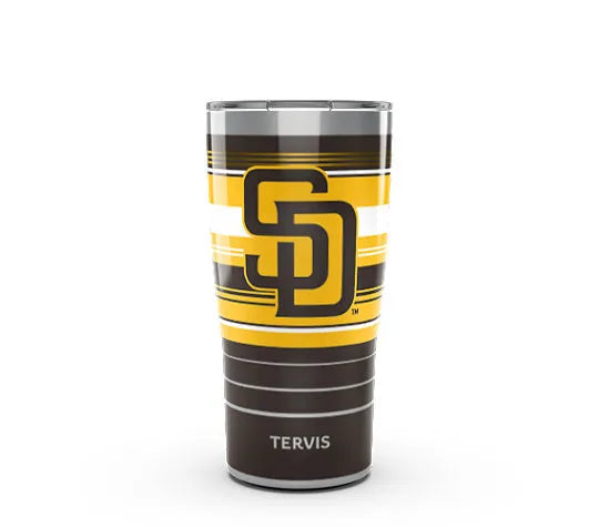 San Diego Padres - MLB Hype Stripes Stainless Steel Tumbler - Mann