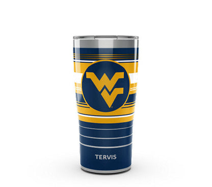 West Virginia Mountaineers - Hype Stripes Stainless Steel Tumbler - Mann