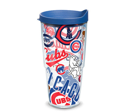 Chicago Cubs - All Over Plastic Tumbler - Mann