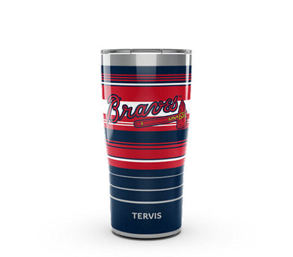 Atlanta Braves - MLB Hype Stripes Stainless Steel Tumbler - Mann