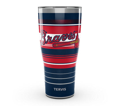 Atlanta Braves - MLB Hype Stripes Stainless Steel Tumbler - Mann