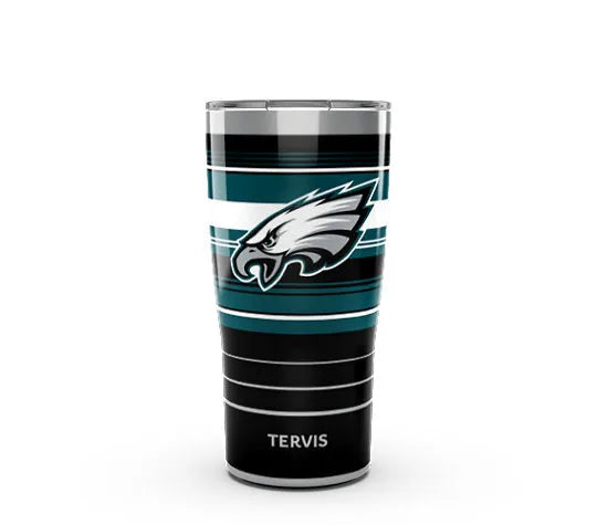 Philadelphia Eagles - NFL Hype Stripes Stainless Steel Tumbler - Mann