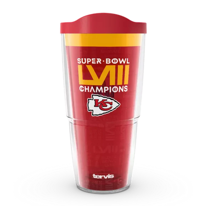 Kansas City Chiefs - NFL Super Bowl LVIII Champions Plastic Tumbler - Mann