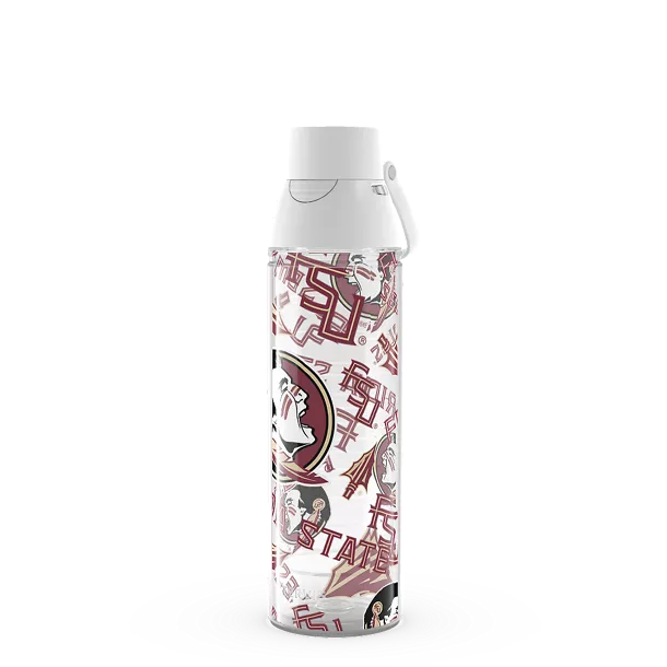 Florida State Seminoles - All Over 24Oz Plastic Water Bottle - Mann