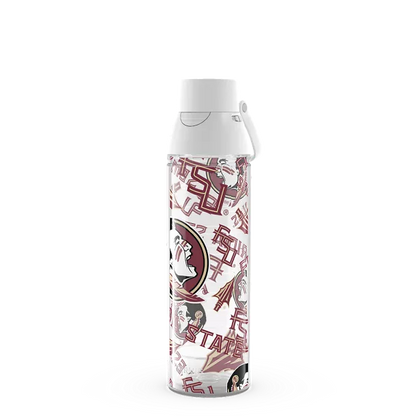 Florida State Seminoles - All Over 24Oz Plastic Water Bottle - Mann