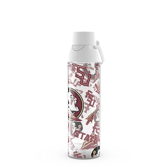 Florida State Seminoles - All Over 24Oz Plastic Water Bottle - Mann