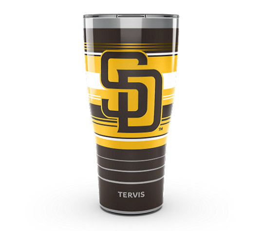 San Diego Padres - MLB Hype Stripes Stainless Steel Tumbler - Mann