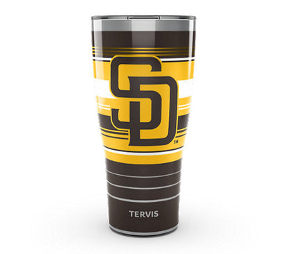 San Diego Padres - MLB Hype Stripes Stainless Steel Tumbler - Mann