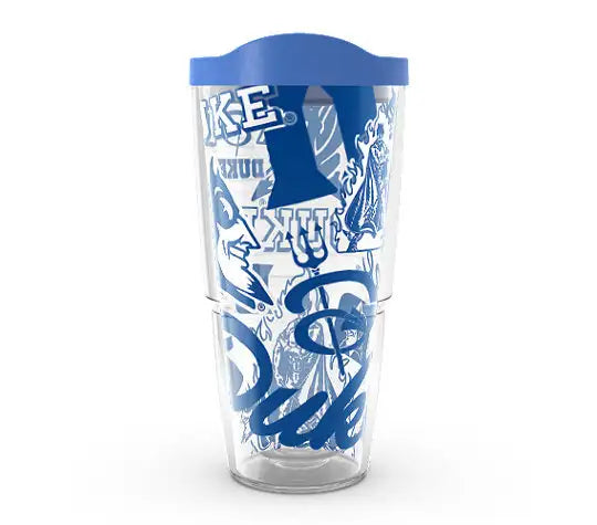 Duke Blue Devils - All Over Plastic Tumbler - Mann
