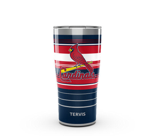 St. Louis Cardinals - MLB Hype Stripes Stainless Steel Tumbler - Mann