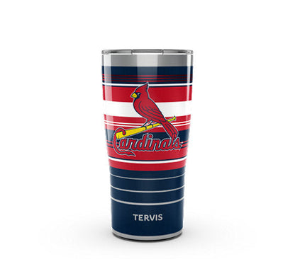 St. Louis Cardinals - MLB Hype Stripes Stainless Steel Tumbler - Mann