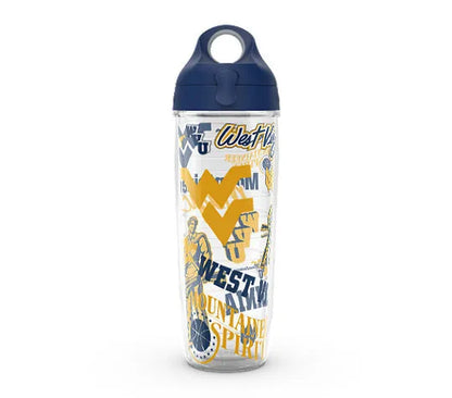 West Virginia Mountaineers - All Over Plastic Tumbler - Mann