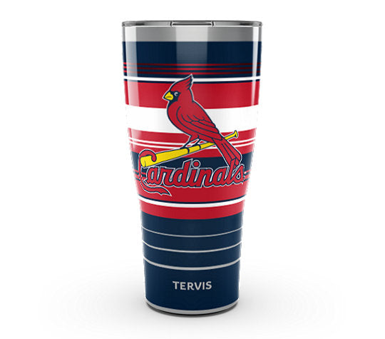 St. Louis Cardinals - MLB Hype Stripes Stainless Steel Tumbler - Mann