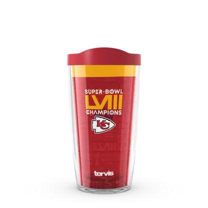 Kansas City Chiefs - NFL Super Bowl LVIII Champions Plastic Tumbler - Mann