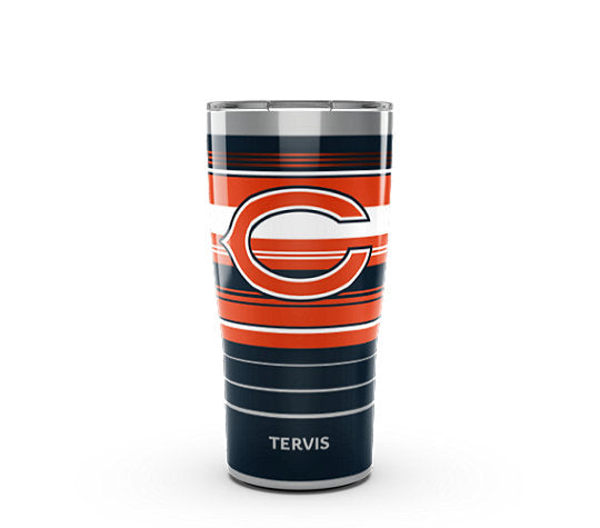 Chicago Bears - NFL Hype Stripes Stainless Steel Tumbler - Mann