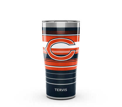 Chicago Bears - NFL Hype Stripes Stainless Steel Tumbler - Mann