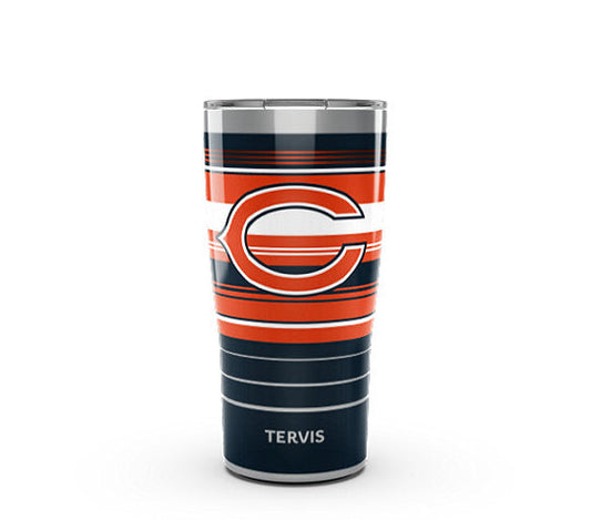Chicago Bears - NFL Hype Stripes Stainless Steel Tumbler - Mann