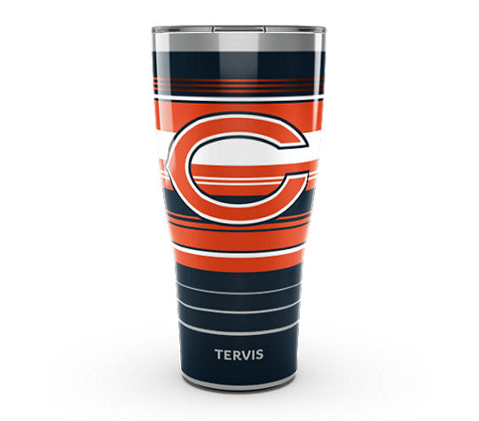 Chicago Bears - NFL Hype Stripes Stainless Steel Tumbler - Mann