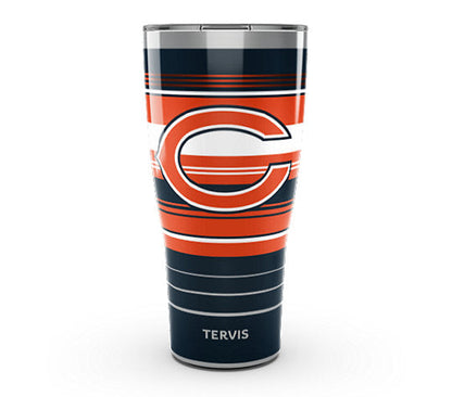 Chicago Bears - NFL Hype Stripes Stainless Steel Tumbler - Mann