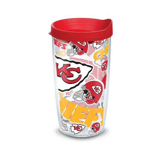 Kansas City Chiefs - All Over Wrap Plastic Tumbler - Mann