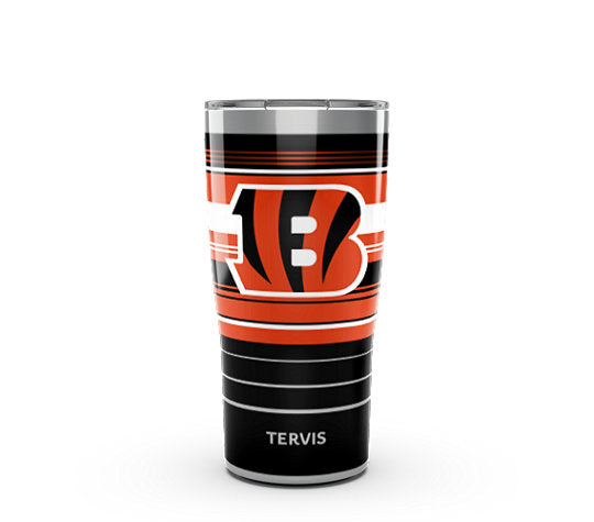 Cincinnati Bengals - NFL Hype Stripes Stainless Steel Tumbler - Mann