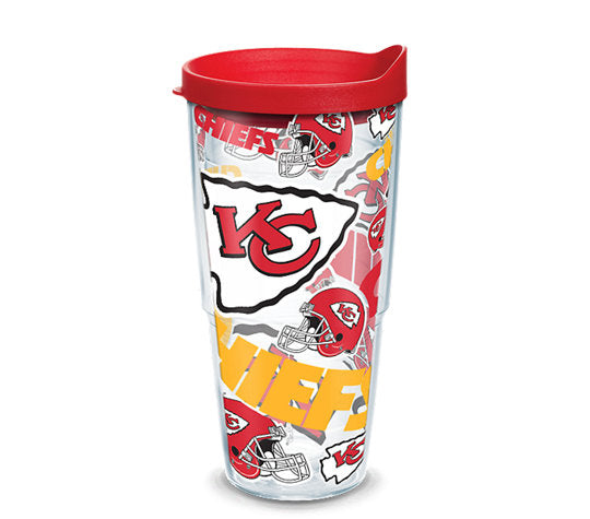 Kansas City Chiefs - All Over Wrap Plastic Tumbler - Mann