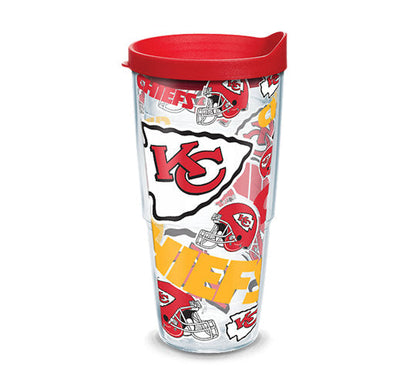 Kansas City Chiefs - All Over Wrap Plastic Tumbler - Mann