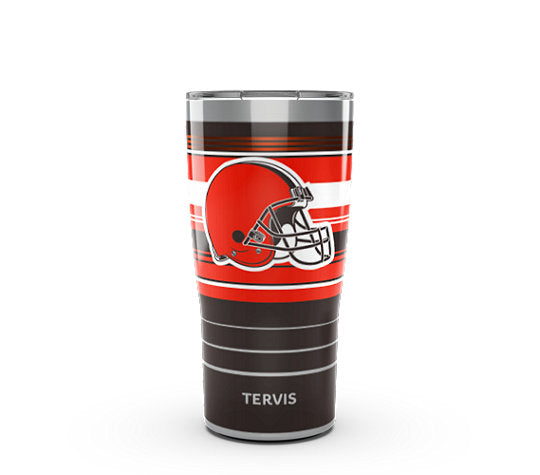 Cleveland Browns - NFL Hype Stripes Stainless Steel Tumbler - Mann
