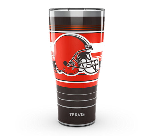 Cleveland Browns - NFL Hype Stripes Stainless Steel Tumbler - Mann