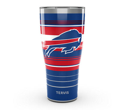 Buffalo Bills - NFL Hype Stripes Stainless Steel Tumbler - Mann