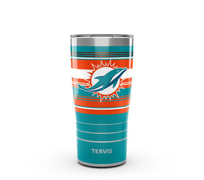 Miami Dolphins - Tervis Hype Stripes Stainless Steel Tumbler