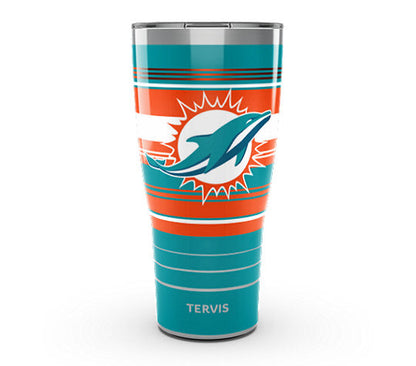 Miami Dolphins - Tervis Hype Stripes Stainless Steel Tumbler