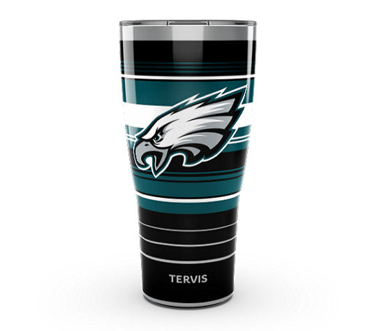 Philadelphia Eagles - NFL Hype Stripes Stainless Steel Tumbler - Mann