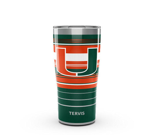 Miami Hurricanes - Tervis Hype Stripes Stainless Steel Tumbler