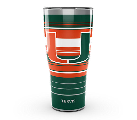 Miami Hurricanes - Tervis Hype Stripes Stainless Steel Tumbler