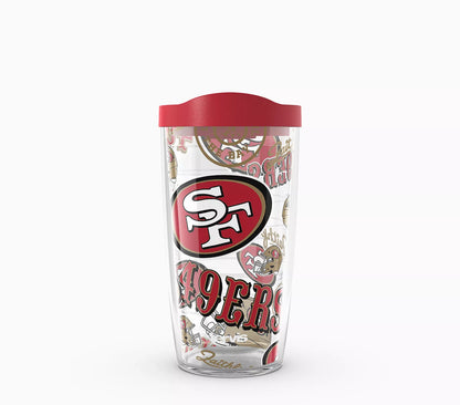 San Francisco 49ers - Tervis All Over Wrap with Travel Lid