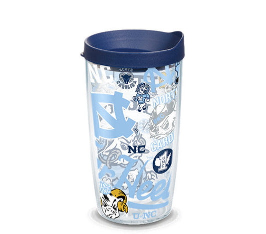 North Carolina Tar Heels - All Over Plastic Tumbler - Mann
