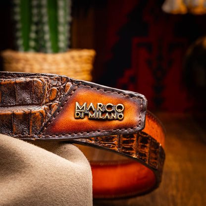MDM Texas Belt Aged Brown - Mann