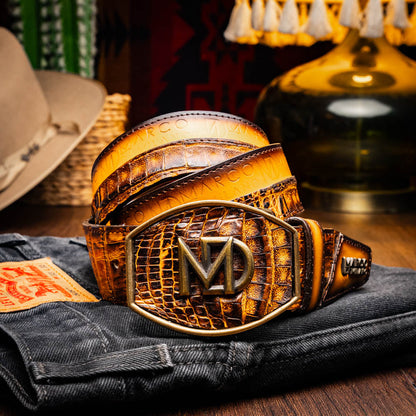 MDM Texas Belt Mustard Brown - Mann