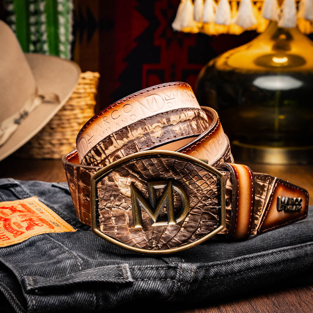 MDM Texas Belt Stone Brown - Mann